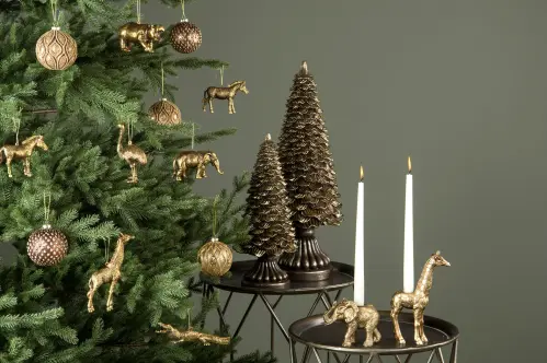 Ljusstake - Elefant Guld - 14 cm - www.frokenfraken.se