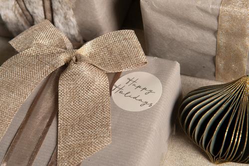 Hänge - Rosett - Metalino - Guld - 1st - 10 x 12 cm - www.frokenfraken.se