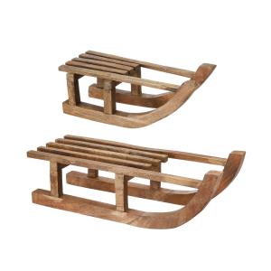 Släde - Trä - 2 Storlekar - 63 cm, 23 cm - www.frokenfraken.se
