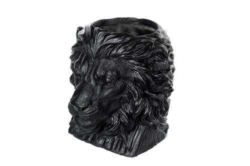 Kruka - Big Lion - Svart/Brun - 27 x 24 x 26 cm - www.frokenfraken.se