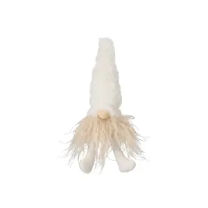 Tomte - Sittande - Beige - 5 x 23 cm - www.frokenfraken.se