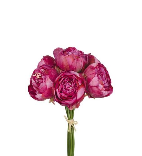 Pionbukett - Cerise - 30 cm - www.frokenfraken.se