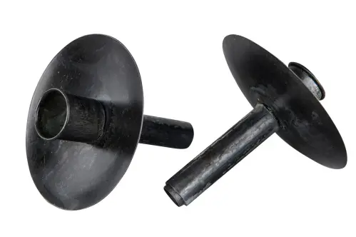 Ljusstake - Svart ljushållare för att stoppa i halsen på en flaska. Storlek för vanliga kronljus.