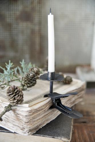 Ljusklämma - Ljusclips för julgransljus - Dark Vintage - 10 cm - www.frokenfraken.se