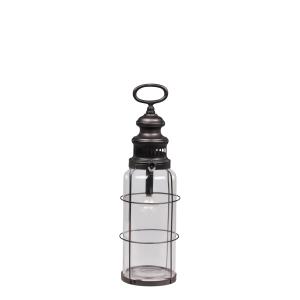 Fransk ladugårdslykta med glödlampa och timer - 42 x Ø12 cm - www.frokenfraken.se