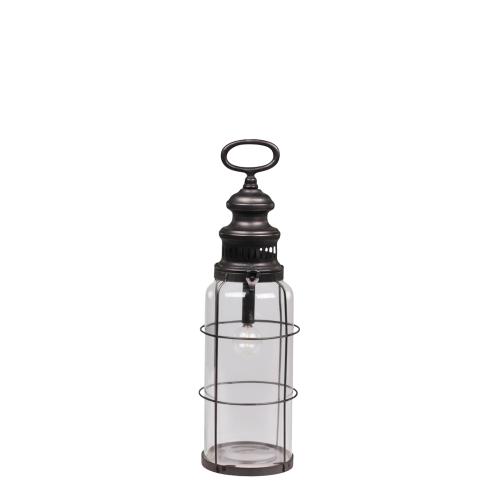 Fransk ladugårdslykta med glödlampa och timer - 42 x Ø12 cm - www.frokenfraken.se