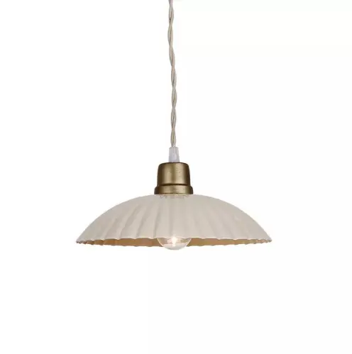 Taklampa - Fönsterlampa - Ingrid - Beige - Ø23,5 x 3,5 cm - www.frokenfraken.se
