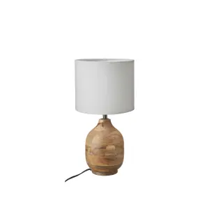 Bordslampa med skärm - 2-pack - Aura - Trä - 13 x 24 cm - www.frokenfraken.se