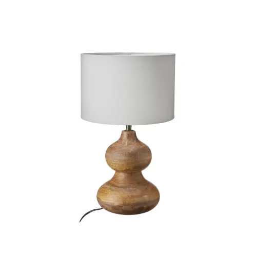 Bordslampa med skärm - 2-pack - Aura - Trä - 17 x 27 cm - www.frokenfraken.se