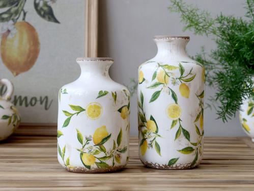 Kruka - Vas - Citron - Ø10 x H17 cm - www.frokenfraken.se