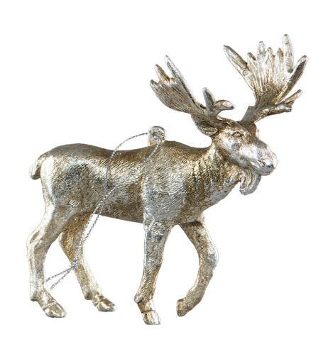 Julpynt - Älg - Hängande - Champangefärg - www.frokenfraken.se