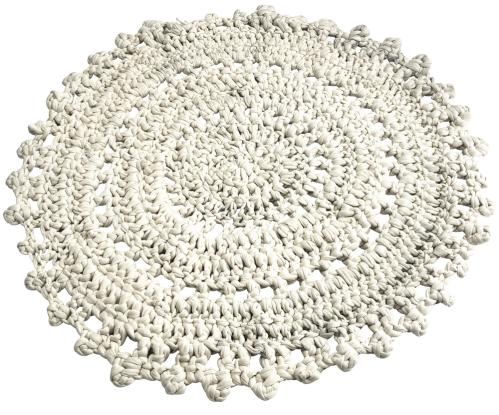 Matta - Virkad Rund - 90cm - www.frokenfraken.se
