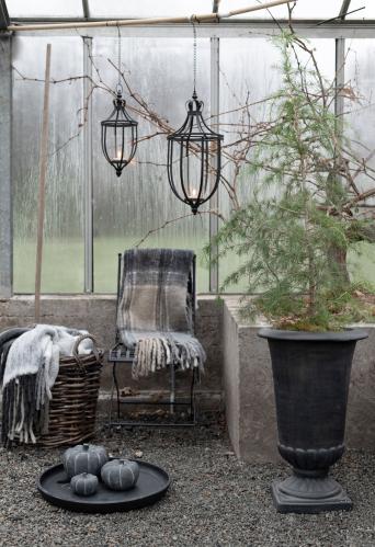 Ljuslykta - Hängande - Svart - 2 storlekar - 56 cm, 41 cm - www.frokenfraken.se