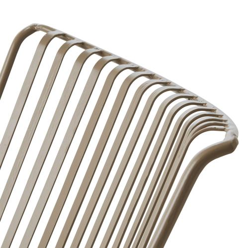 Fåtölj - Metall Beige - 56 x 35 x 53 cm - www.frokenfraken.se