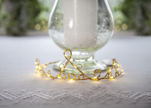 Diadem med belysning - Bordsdekoration - 6 cm - www.frokenfraken.se