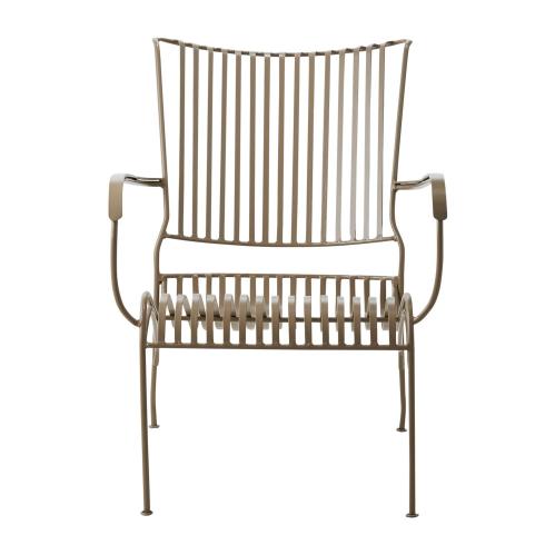 Fåtölj - Metall Beige - 56 x 35 x 53 cm - www.frokenfraken.se