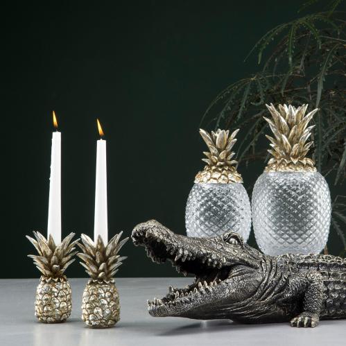 Ljusstake - Ananas Champange - 16 cm - www.frokenfraken.se