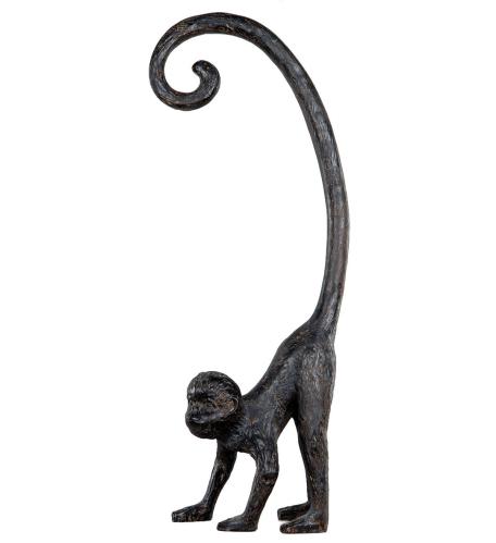 Apa med lång svans - Svart - 55 cm - www.frokenfraken.se