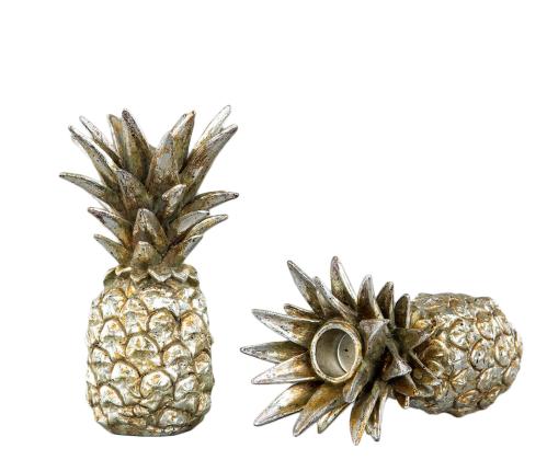 Ljusstake - Ananas Champange - 16 cm - www.frokenfraken.se