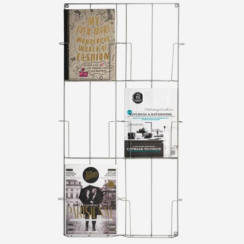 Magasinhållare för vägg - Magazine rack Metall - 53 x 97 cm - www.frokenfraken.se