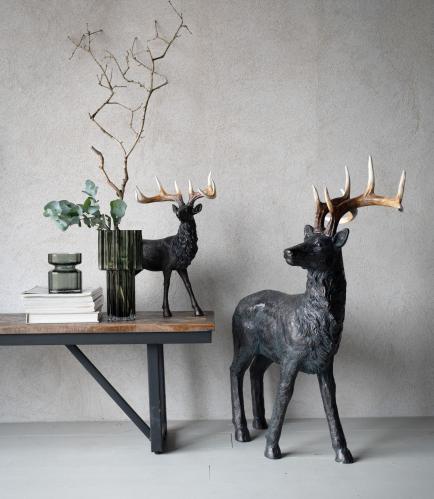 Hjort - Svart - 36 x 13 x 48 cm - www.frokenfraken.se