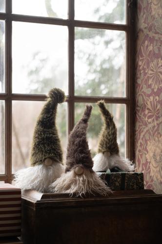 Tomte - Brun - 10 x 34 cm - www.frokenfraken.se