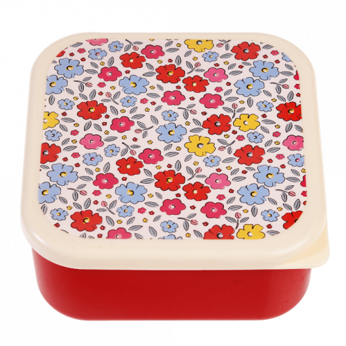 Snacksbox - Retro - Blommig - 3 storlekar - www.frokenfraken.se