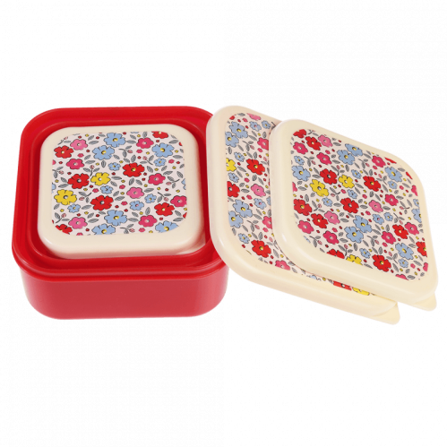 Snacksbox - Retro - Blommig - 3 storlekar - www.frokenfraken.se