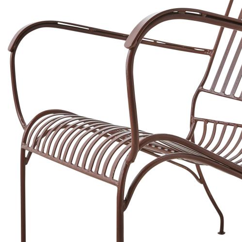 Fåtölj - Metall Bordeaux - 56 x 35 x 53 cm - www.frokenfraken.se