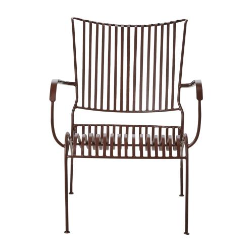 Fåtölj - Metall Bordeaux - 56 x 35 x 53 cm - www.frokenfraken.se