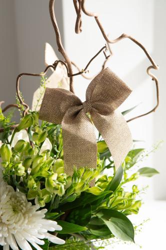 Hänge - Rosett - Metalino - Guld - 1st - 10 x 12 cm - www.frokenfraken.se