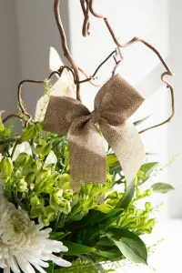 Hänge - Rosett - Metalino - Guld - 1st - 10 x 12 cm - www.frokenfraken.se