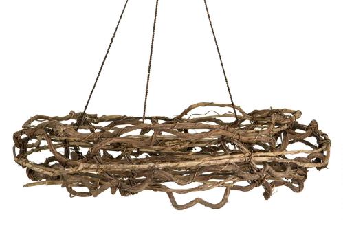 Dekoration - Hängande Korg/Krans - Natur - Ø75 cm - www.frokenfraken.se
