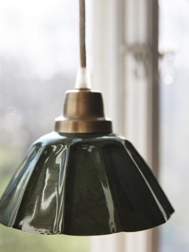 Fönsterlampa - Ester - Mörkgrön - 17 cm - www.frokenfraken.se