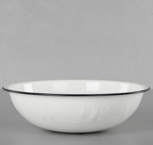 Tvättfat - Emalj Vit - Ø30 cm - Dekoration - www.frokenfraken.se
