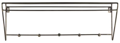 Hattehylla med 5 krokar Brooklyn - 63 X 22 X 19,5 CM - www.frokenfraken.se