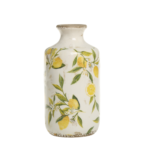 Kruka - Vas - Citron - Ø10 x H21 cm - www.frokenfraken.se