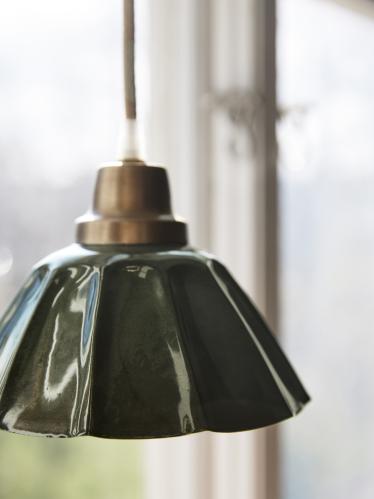 Fönsterlampa - Ester - Mörkgrön - 17 cm - www.frokenfraken.se