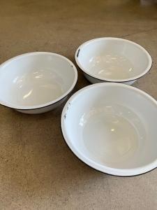 Tvättfat - Emalj Vit - 40 cm - Andrasortering - www.frokenfraken.se