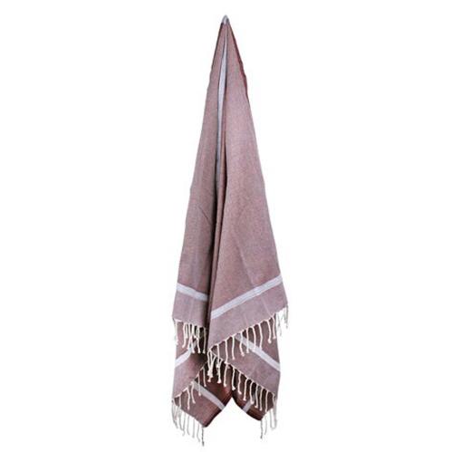 Handduk/Duk Fouta Vinröd - 100 x 200 cm - www.frokenfraken.se