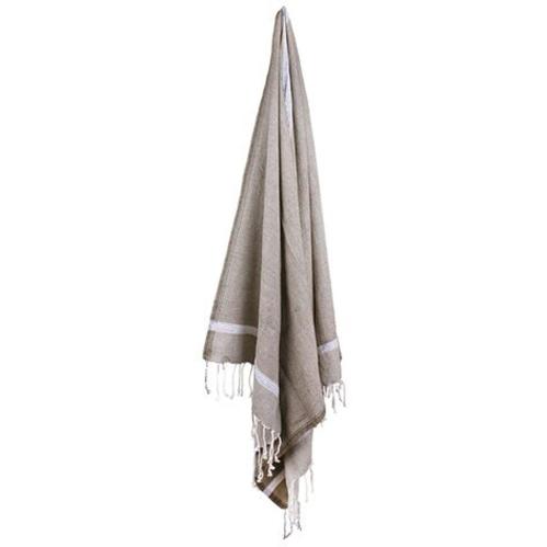 Handduk/Duk Fouta Brun - 100 x 200 cm - www.frokenfraken.se