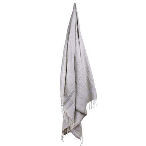 Handduk/Duk Fouta Grå - 100 x 200 cm - www.frokenfraken.se
