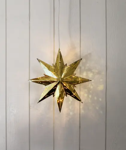 Adventsstjärna - Metall Mini - 25 cm - www.frokenfraken.se