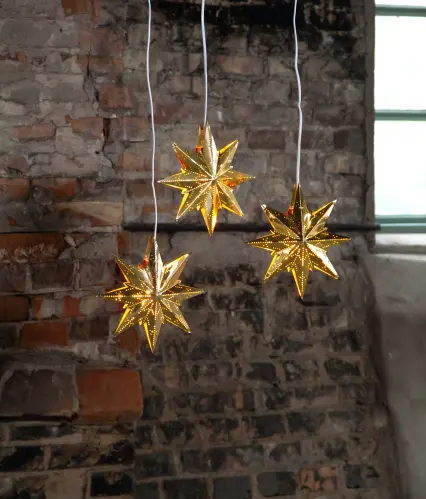 Adventsstjärna - Metall Mini - 25 cm - www.frokenfraken.se