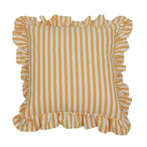Kuddfodral Volang - Svea Gul - 45 x 45cm - www.frokenfraken.se