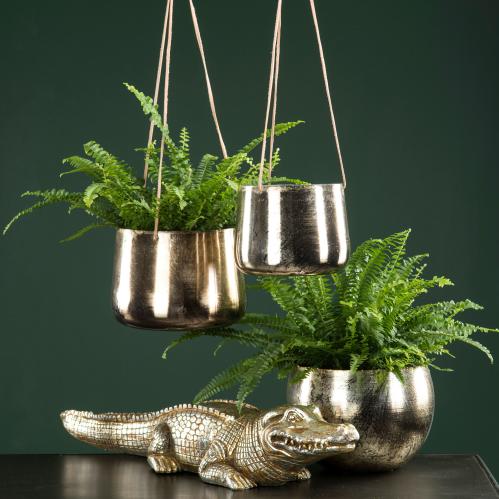 Krokodil - Stor prydnadskrokodil - 62 x 16 cm - www.frokenfraken.se