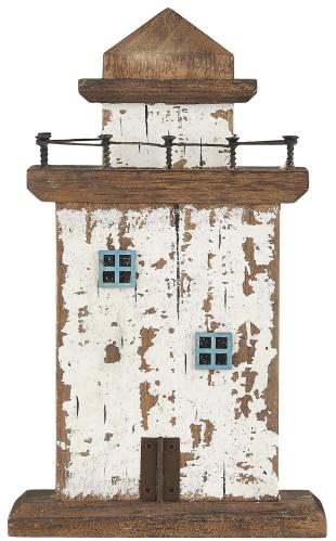 Fyrtårn med 2 vinduer Nautico - 17 X 7 X 29 CM - www.frokenfraken.se