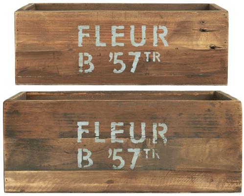 låda set 2st med text - 49 X 28 X 19 CM - www.frokenfraken.se