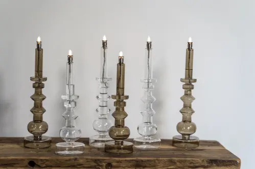 Ljusstake - Oljelampa - Glas - 34 cm - www.frokenfraken.se