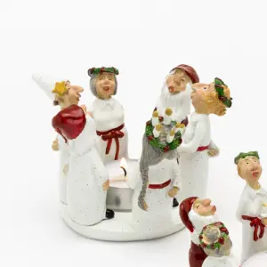 Ljuslykta - Luciaring - Värmeljus - 12 x 11 x 9,5 cm - www.frokenfraken.se